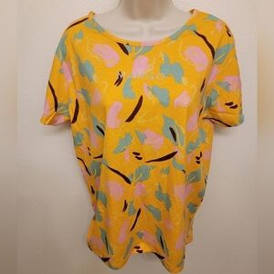 NWT Mango Floral Short Sleeve Tee